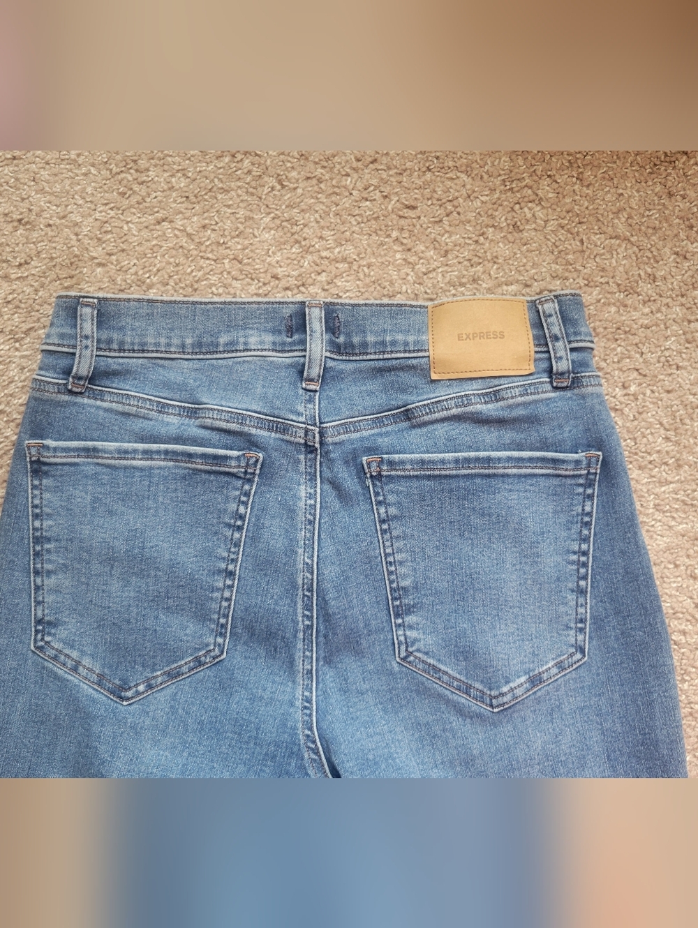 Express Women's Light Blue Bootcut Jeans - Picture 8 of 12